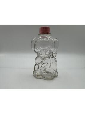 Vintage Manon Freres style Puppy Dog Perfume Bottle Jar with Pink Lid